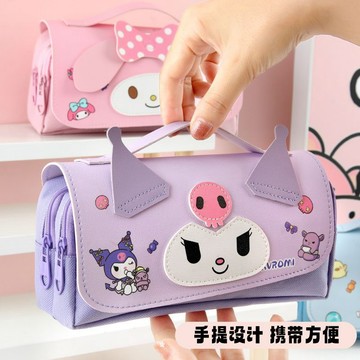 【臺灣-出貨】新款手拎三麗鷗筆袋卡通解壓學生多功能大容量減壓文具小學生文具