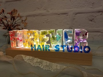 【迷你字母】搭配保鮮花字母小夜燈