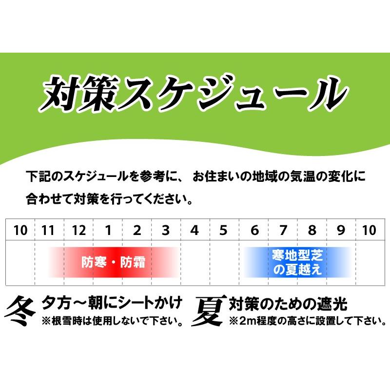 夏冬兼用 芝生用遮光シート・寒冷紗1.8m×10m