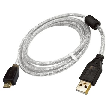 i-gota 愛購它 A公-Micro5P 專業級高速傳輸線 USB 2.0 3m  鍍金頭 + 鐵粉心  1條