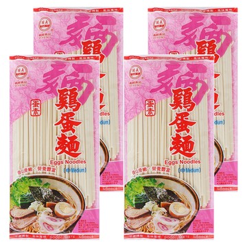 義峰食品 雞蛋麵 中  300g  4包