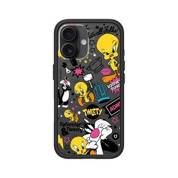 iPhone 16 Mod NX 黑 - 樂一通 Looney Tunes - 搗蛋系列-崔弟