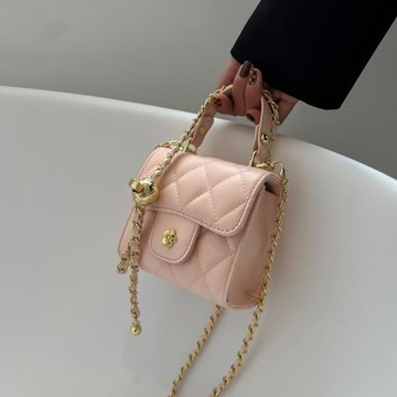 菱格鏈條迷你包包女春夏2025新款高級感小眾手提小方包時尚斜挎包