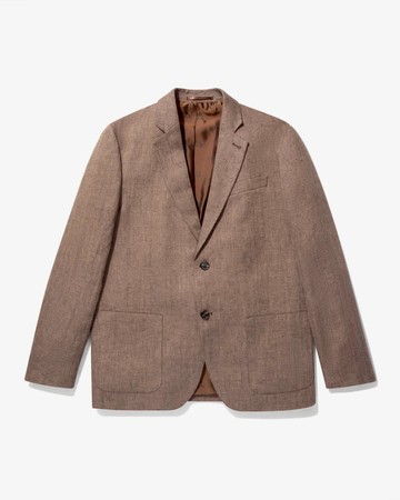 Noah Linen Sack Jacket Brown / 44R