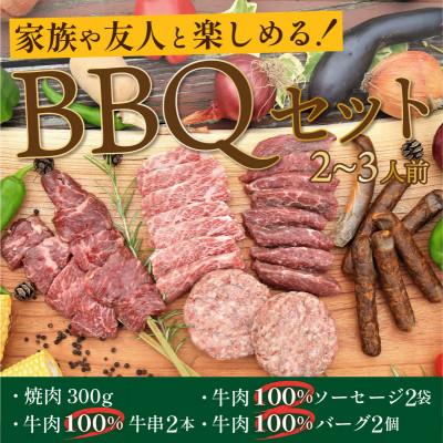 ふるさと納税 京丹後市 バーベキューセット(焼肉・牛肉バーグ・牛肉ソーセージ・牛串)