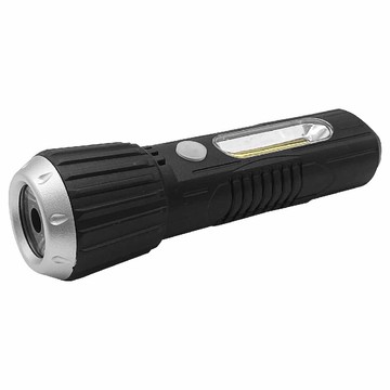 鉅玉經典｜聚光型手電筒 LED+COB 工作燈 露營燈 超輕量 防水 2段光源模式 美國晶片 HK-G756