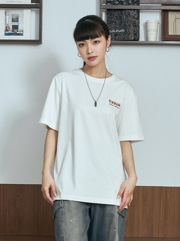 趣味炸毛貓咪背圖短T