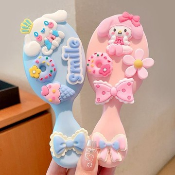 臺灣-出貨🔥三麗鷗 Hello Kitty 玉桂狗 美樂蒂 兒童氣囊氣墊梳 公主風隨身迷你美髮梳 三麗鷗梳子