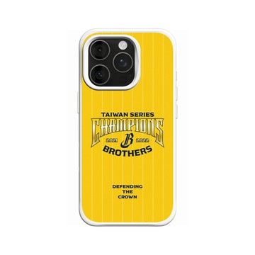 iPhone 16 Pro SolidX 白 - 職棒-中信兄弟 Brothers - 2022中信兄弟總冠軍紀念款-榮耀黃