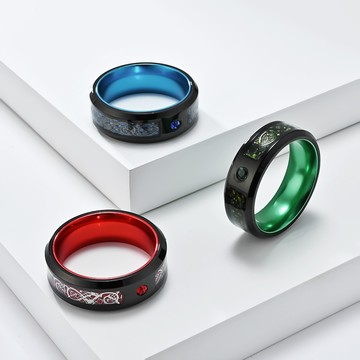 STEEL 鋼戒。龍紋 | TM