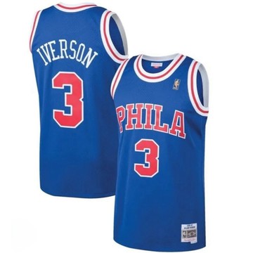 NBA Mitchell & Ness 費城 76人隊 3號 Allen Iverson 艾彿森 青年版 復古球衣