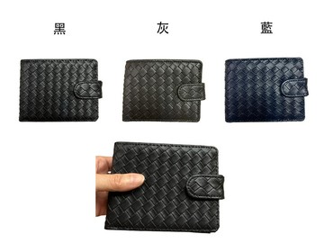 ~雪黛屋~SKYBOW 短夾皮帶暗釦二折主袋暗釦蓋式零錢袋防水防刮加長尺寸固定證夾BOPQ008720136