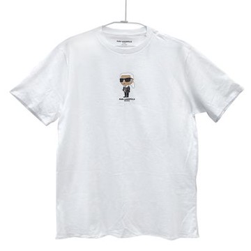 Karl Lagerfeld 卡爾老佛爺圓領短袖男T(白色)