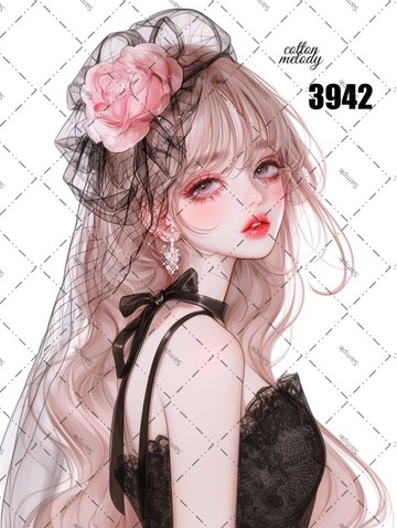 original sticker no.3942 人物貼紙 原創貼紙 原創人物貼紙 裝飾貼紙 cotton melody