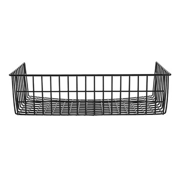 超高大網格籃 金屬收納掛籃  39 x 24 x 11cm  黑色  1個