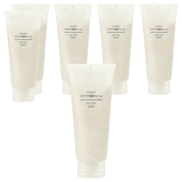 MUJI 無印良品 台灣公司貨 溫和去角質洗面乳  200g  6條