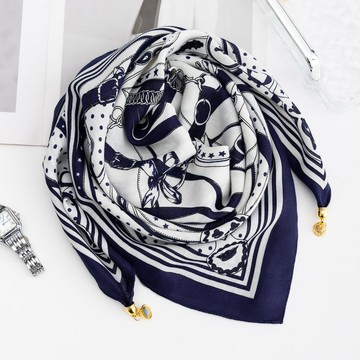 絲巾方巾高級感韓版百搭女士輕奢磁吸扣圍脖秋冬保暖防寒棉麻圍巾 鑫弘-素時衣櫥