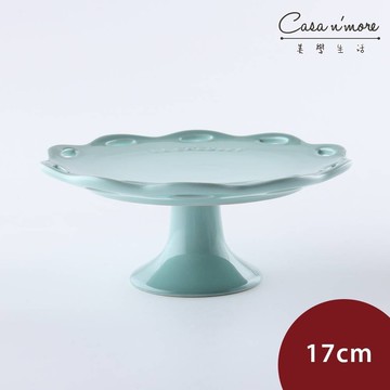 Le Creuset 蕾絲花語系列 蛋糕架 17cm 悠然綠 [美學生活]