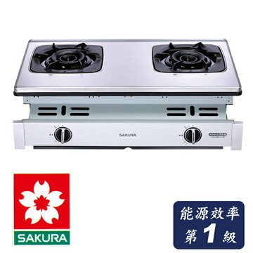 櫻花一級能效崁入式雙炫火雙口不鏽鋼瓦斯爐/G6900S/液化 全省免費基本安裝（離島及偏遠鄉鎮市除外）