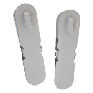 SHIMOYAMA 免釘鑽壁掛式洞洞板置物架專用夾子 2個  白色  8 x 2.3cm  1組