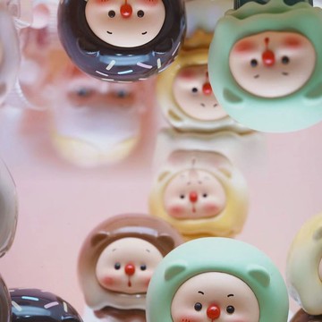 OYO熊崽仔冰淇淋疊疊樂自帶磁吸萌趣好玩具MINI系列盲盒潮玩手辦