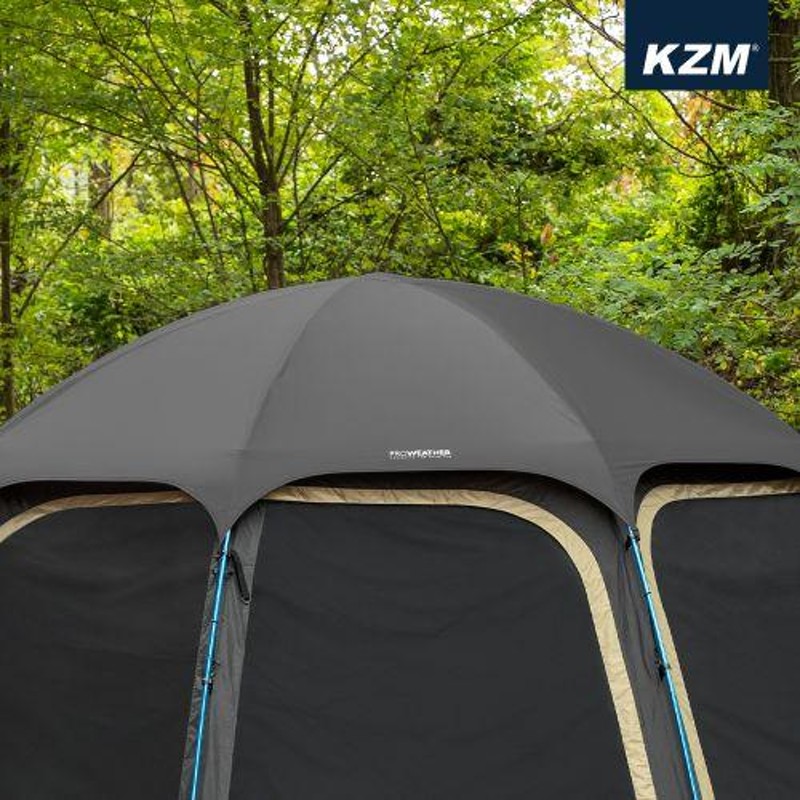 最新 KZM OUTDOOR ビバドームシェルターブラック 韓国テント