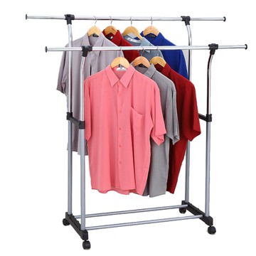 [客尊屋-爵士][台灣製造]雙桿外彎曬衣架