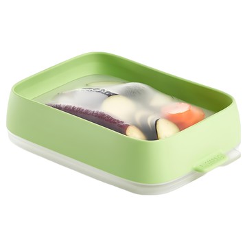 LEKUE 矽膠雙面密封保鮮盒  1個  1 個容器 + 1 個蓋子