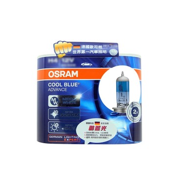 OSRAM H4酷藍光-加亮50%汽車燈泡-5000K