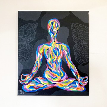 瑜伽繪畫－脈輪流動