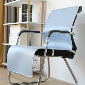 ✔轉椅配件✔台灣出貨 夏季冰絲涼墊靠背一件式坐墊屁股墊 電腦椅 餐椅辦公室久坐懶人躺椅墊