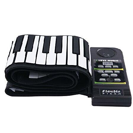 an-do-er 88 Key Electronic Piano Keyboard Silicon Flexible Piano with Loud Speaker and Foot Pedal