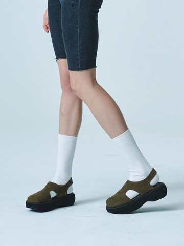 Bony Platform Sandal_Khaki