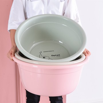 盆子家用塑料盆大號洗臉盆女生洗腳盆加深洗衣盆加高大嬰兒寶寶盆