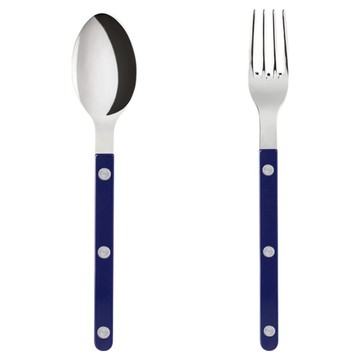 Sabre Bistro Solid 兒童湯匙叉子組  海軍藍  湯匙 + 叉子  1套