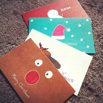 小卡-聖誕小卡四張組1(名片大小)