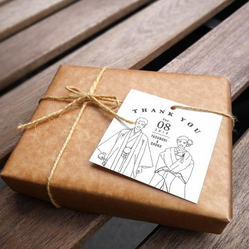 サンキュータグ 100枚 和装デザイン 送料無料 結婚式 名入れ おしゃれ ギフト 通販 Lineポイント最大get Lineショッピング