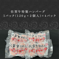 佐賀牛仕込みハンバーグ120g×2個×4Ｐ(合計8個) 総菜 ギフト「2023年 令和5年」