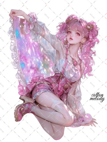 原創貼紙 no.7269 人物貼紙 原創貼紙 女孩貼紙 原創人物貼紙