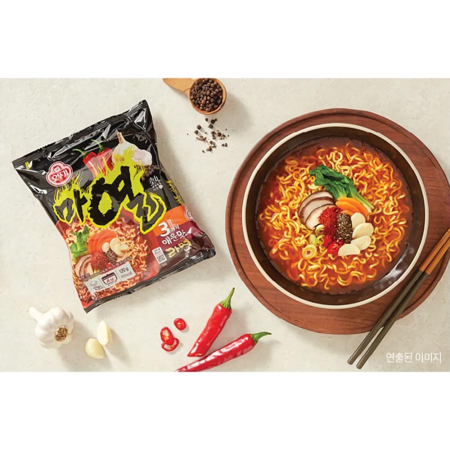 オットギ マヨルラーメン 120g 4袋セット マ熱ラーメン ニンニク コショウ 唐辛子ラーメン