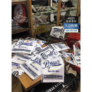 BPCALL 1.0白飯vintage日本重磅厚純棉成衣染短袖T恤萬象商場同款