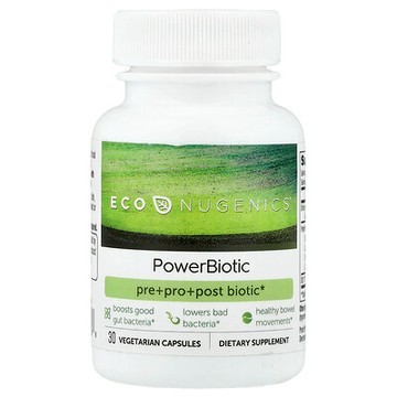 Econugenics, PowerBiotic，30 粒素食膠囊