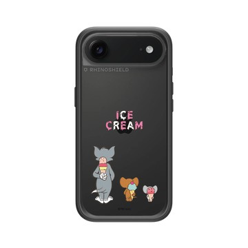 iPhone Air Mod NX -邊框背蓋組合 (相機按鈕) 黑 - 湯姆貓與傑利鼠 Tom and Jerry - Ice Cream