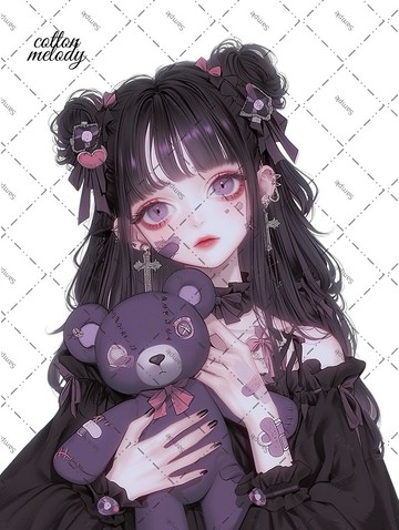 original sticker no.1882 人物貼紙 原創貼紙 原創人物貼紙 裝飾貼紙 cotton melody