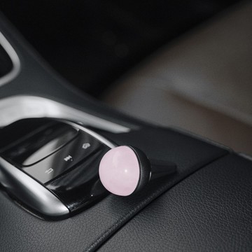 【官方總代理】英國L'Original能量晶石車用香氛禮盒-桃心粉晶