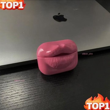 台湾热销 創意搞怪立體嘴脣適用蘋果airpods pro3代2代3代4代耳機殼保護套 蘋果耳機保護殼