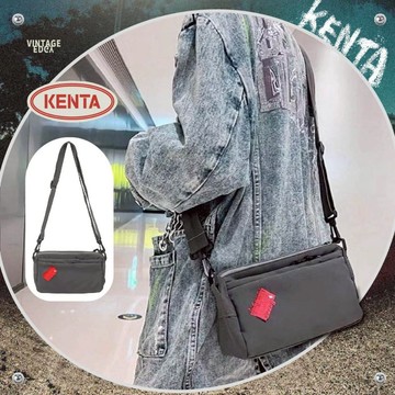 標籤長型側背包 中性單肩包 極簡風格 多夾層 防潑水表層 KENTA