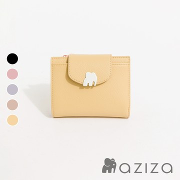 aziza UNA半蓋釦式短夾