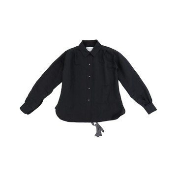 Maison Margiela W 絲棉混紡繫帶襯衫