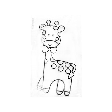 AMOS 阿摩司 壓克力模型版 小 S34 長頸鹿  1個